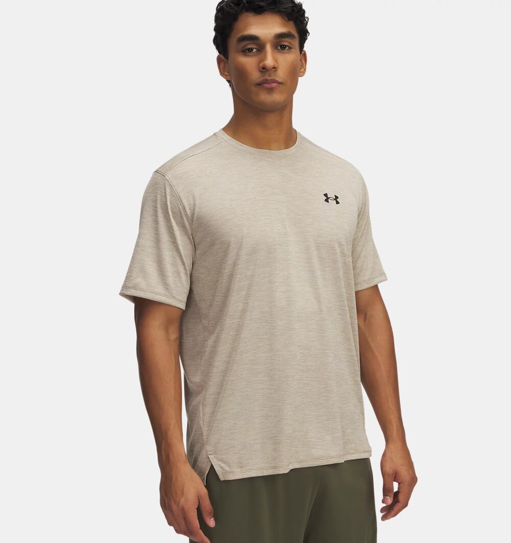 NWT Under Armour Men's UA Tech Vent Short Sleeve in City Khaki sz Large